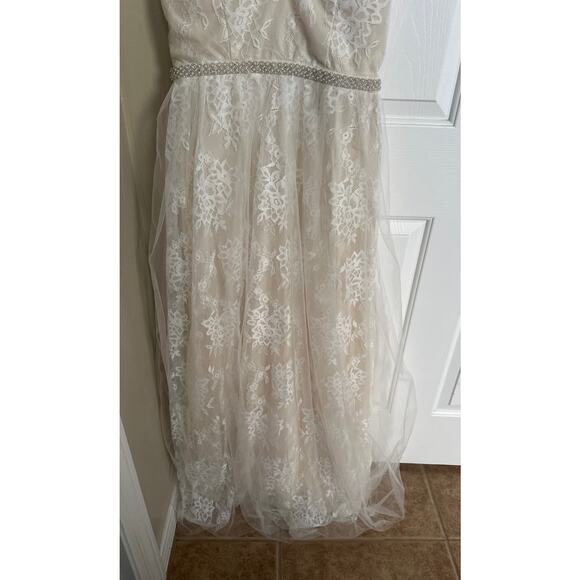 NWT‎ Lulus Sweet Love Ivory Lace Beaded Maxi Dress Medium - Picture 6 of 10
